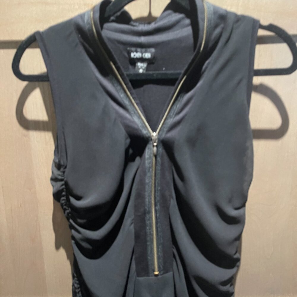 Ronen Chen black dress midi Size 0 - Picture 2 of 8